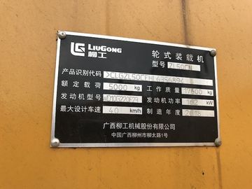 16.500 chilogrammi hanno usato i caricatori della parte frontale/il mini caricatore ruota di LIugong ZL50CN