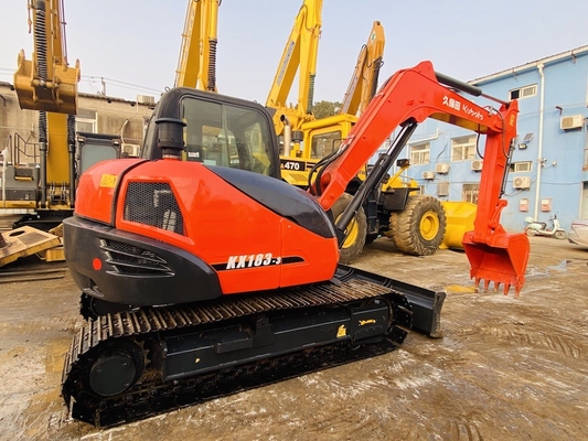 8 tonnellate originale giapponese usata Kubota KX183 escavatore a trascinatore con potenza motore di 47,8 KW e capacità di secchio di 0,31 m3