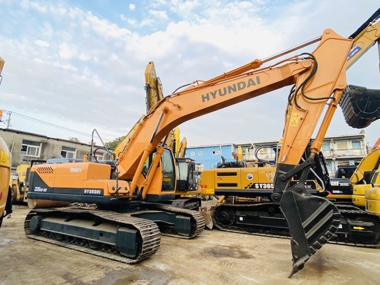22 tonnellate originale giapponese di seconda mano Hyundai R225 Crawler Excavator con 112 kW di potenza del motore e 1,05 m3 di capacità del secchio