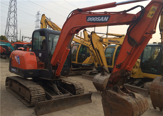 6 tonnellate originale usata Doosan DH60-7 Escavatore a trascinatore con capacità di secchio da 0,09 a 0,2 m3