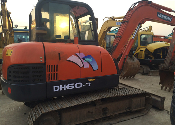 6 tonnellate originale usata Doosan DH60-7 Escavatore a trascinatore con capacità di secchio da 0,09 a 0,2 m3