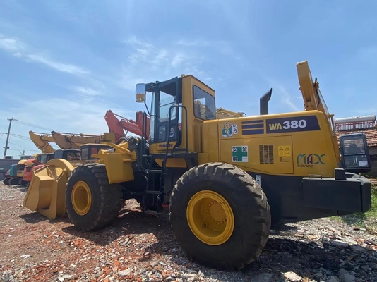 5-6 tonnellate di seconda mano Komatsu WA380-3 caricatore a ruote caricatore anteriore usato
