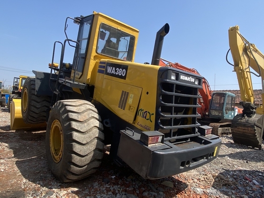 5-6 tonnellate di seconda mano Komatsu WA380-3 caricatore a ruote caricatore anteriore usato