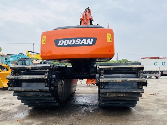 Doosan Used Amphibious Excavator DH220LC-9E con 1 m3 River Cleaning Machine Long Reach Boom Escavatore di seconda mano