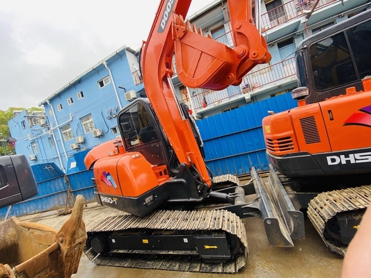 6 tonnellate originale usata Doosan DH60-7 Crawler Excavator di seconda mano con 0,09-0,2 m3 di capacità di secchio