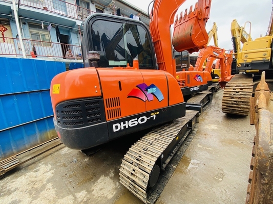 6 tonnellate originale usata Doosan DH60-7 Crawler Excavator di seconda mano con 0,09-0,2 m3 di capacità di secchio