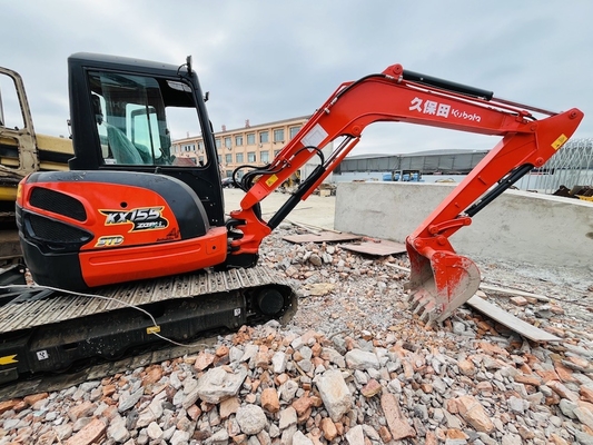 5 tonnellate di Kubota KX155 Used Crawler Excavator Excavator di seconda mano con 29.9KW di potenza del motore e 0.16 m3 di capacità del secchio