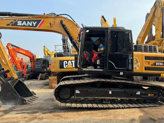 21 tonnellate usato Sany SY215C Escavatore idraulico Escavatore di seconda mano con capacità di secchio di 1,1 M3