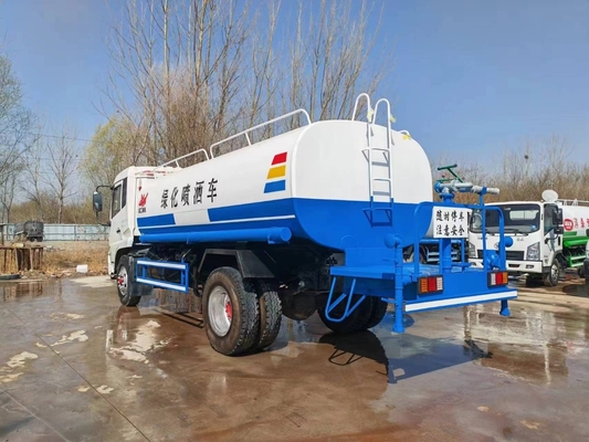 15CBM 185hp di seconda mano Kinland Dongfeng Sprinkler Cisterna d'acqua Cisterna d'acqua usata in vendita