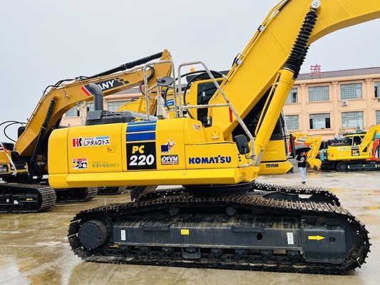 Usato Komatsu PC220-8 di seconda mano Excavator Crawer Backhoe 1 CBM Macchine per la costruzione a capacità di secchio