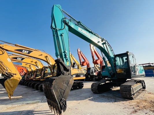 Usato Kobelco SK200-8 Escavatore idraulico di scopa di seconda mano 20 tonnellate scavatore retroescavatore