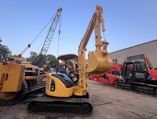 Miniescavatore Usato Komatsu PC35MR Escavatore a striscia di seconda mano Escavatore Macchine da costruzione