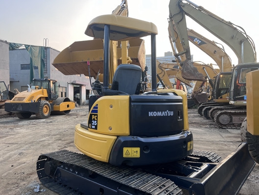 Miniescavatore Usato Komatsu PC35MR Escavatore a striscia di seconda mano Escavatore Macchine da costruzione