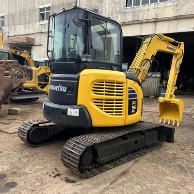 Mini escavatore da 5 tonnellate originale usato Komatsu PC55MR-2 PC50MR-2 Escavatore da strisciatore di seconda mano Escavatore Macchine da costruzione